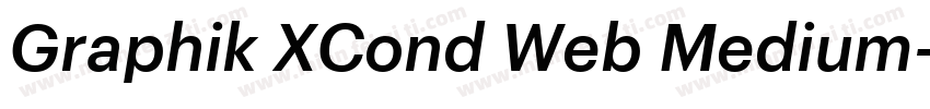 Graphik XCond Web Medium字体转换